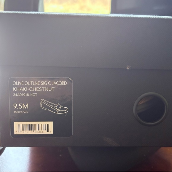 Coach Olive Signature Series C Jacquard Khaki-Chestnut Slip-On Loafer Sz 9.5M/40 - Picture 7 of 7